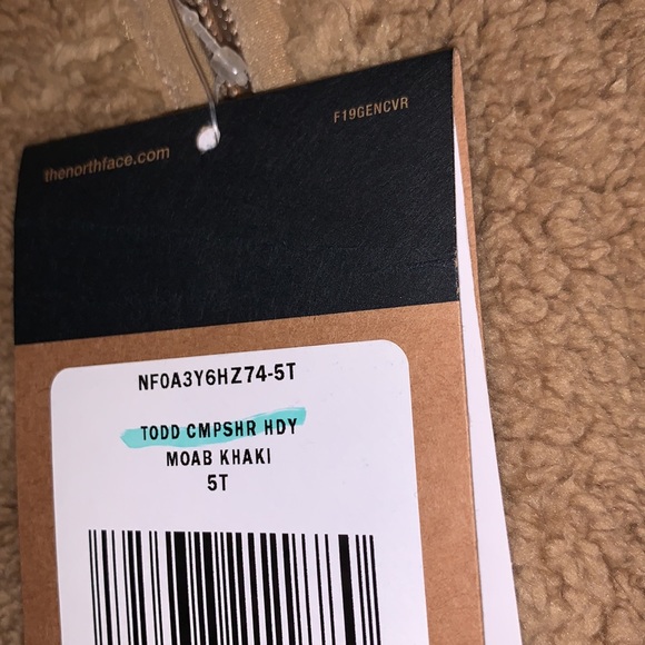 NWT The North Face Toddler Campshire Hoodie Jacket, 5T - Picture 7 of 11